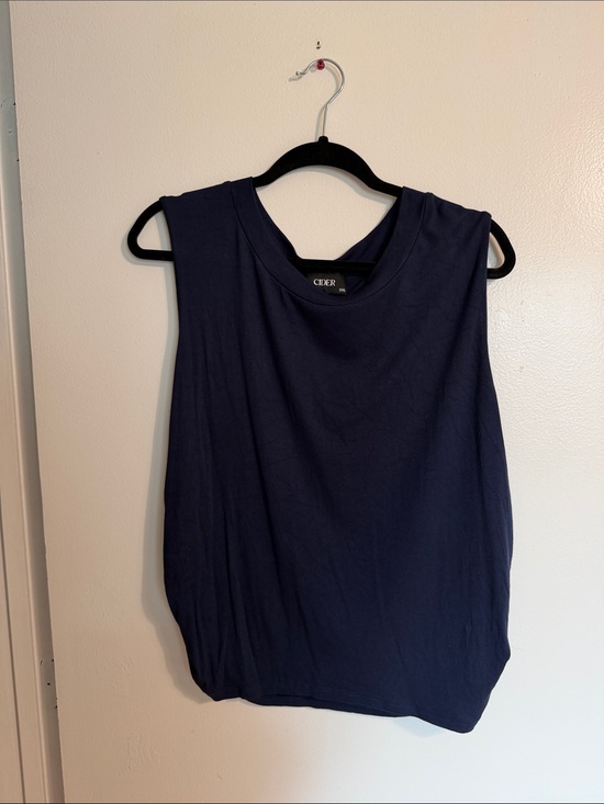 Cider Tops - Cider Navy Tank with Relaxed Silhouette